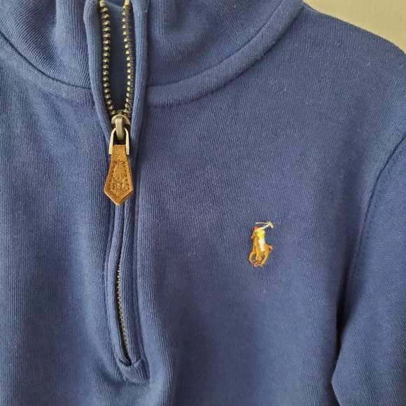Ralph Lauren Cotton Interlock Quarter-Zip Pullover - Picture 3 of 5